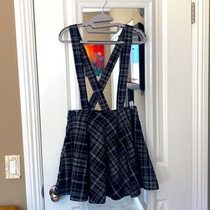 Plaid overall Skirt